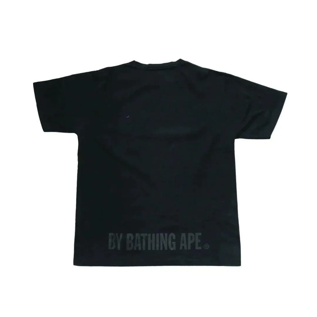 A BATHING APE NOIR COLLEGE TEE  (M)