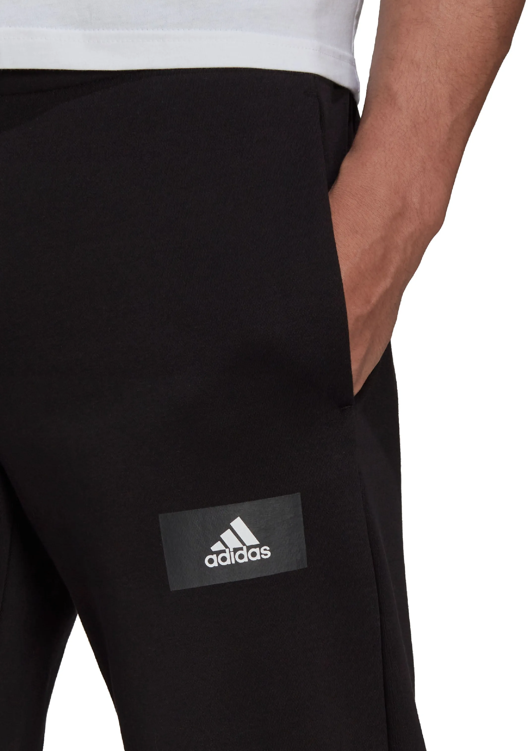 Adidas Mens Feel Vivid Cotton Fleece Pants <br> HK2834