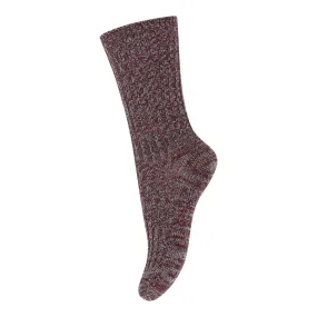 Adult Re-Sock Cotton Ankle Socks in Grape Skin by MP Denmark