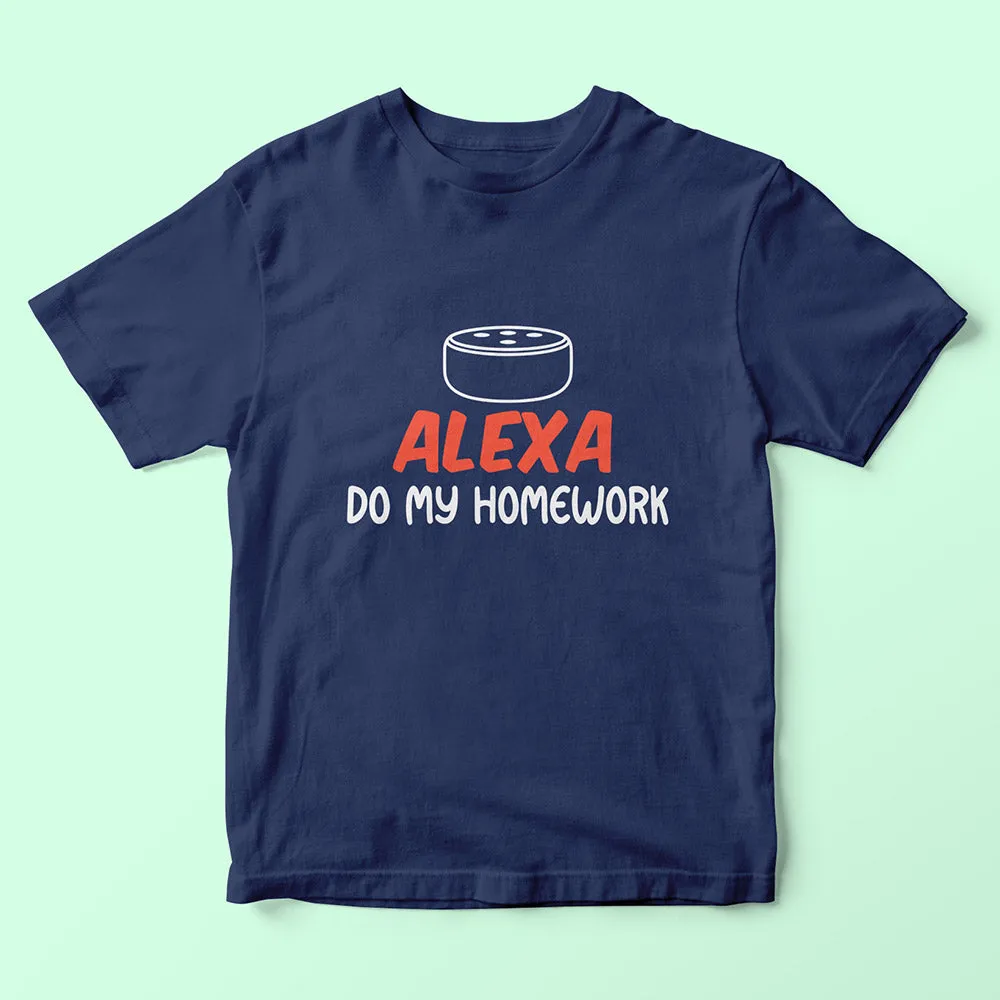 Alexa Do My Homework Kids T-Shirt