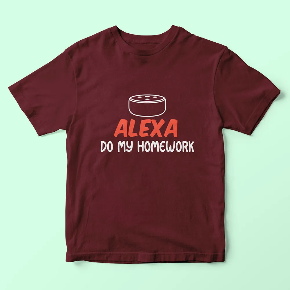 Alexa Do My Homework Kids T-Shirt