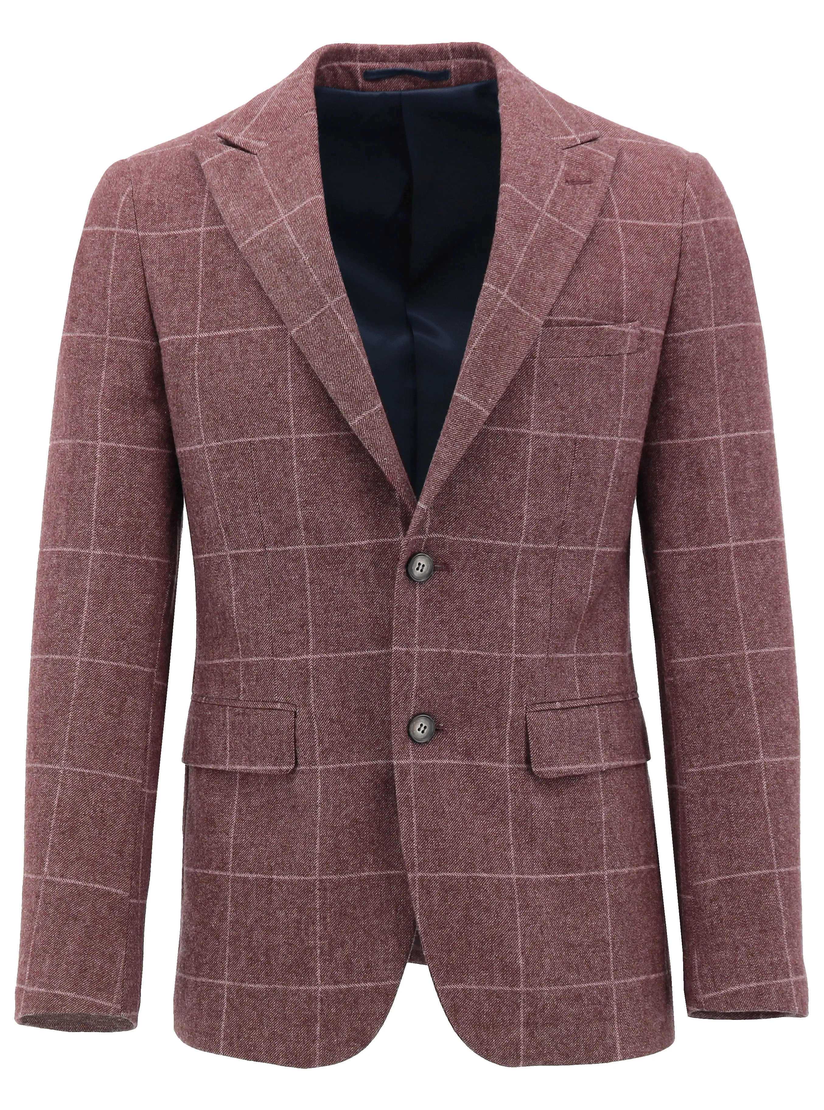 Amalfi Burgundy Checked Sports Jacket