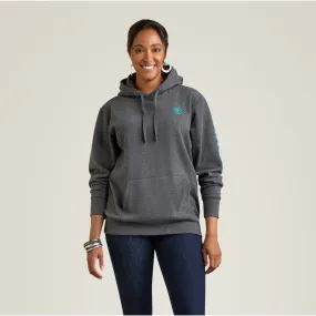 Ariat Women's Charcoal Heather Logo Hoodie