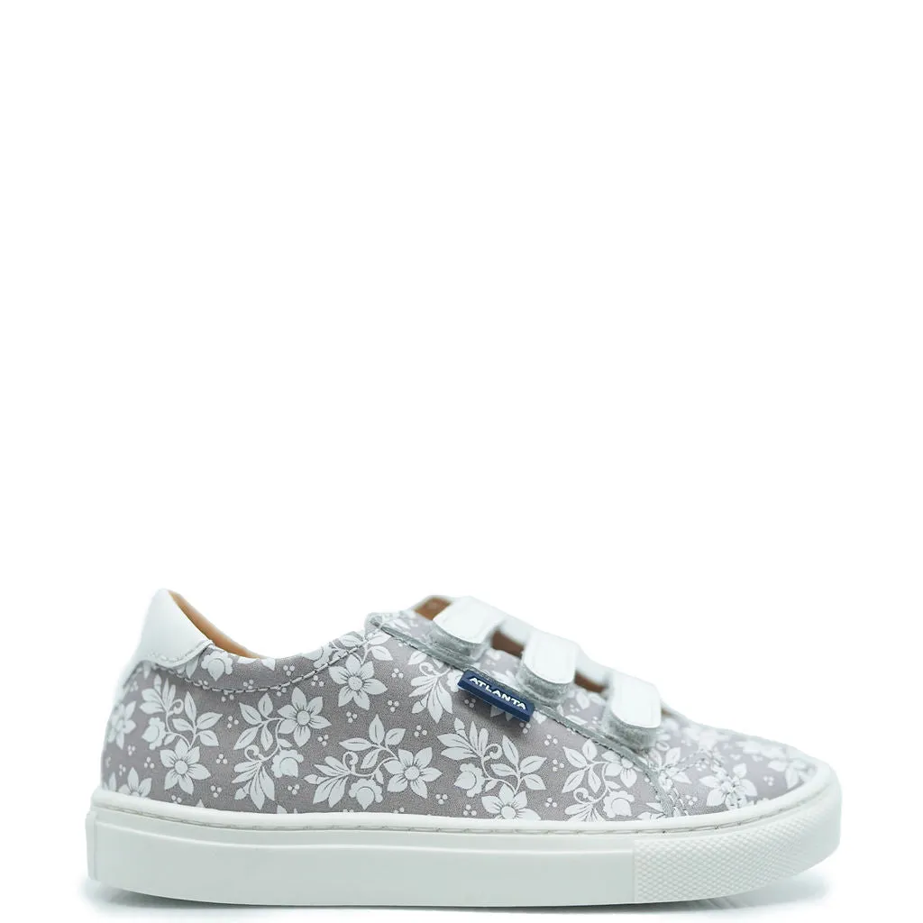 Atlanta Mocassin Gray Hawaiian Velcro Sneaker