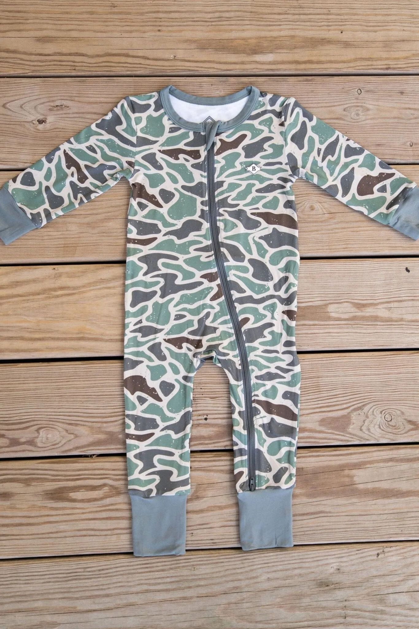 Baby Zip Up - Retro Duck Camo