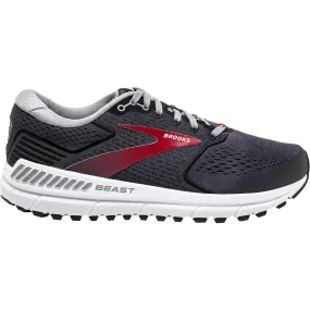 Brooks Men's Beast 20 Running Shoes - Blackened Pearl/Black/Red