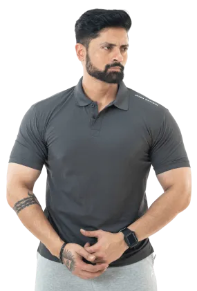 Charcoal Grey Mars Polo T-shirt