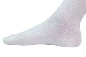 Chokore Off White Double Needle Bamboo Socks