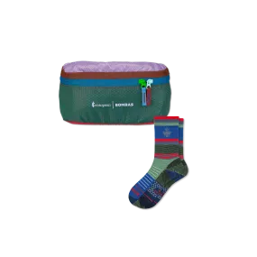 Cotopaxi x Bombas Merino Wool Blend Hiking Calf Sock & Fanny Pack