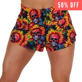 Day Dream Shorts | Skull Flower