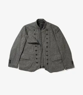 Engineered Garments Chelsea Jacket - Grey Poly Wool Herringbone