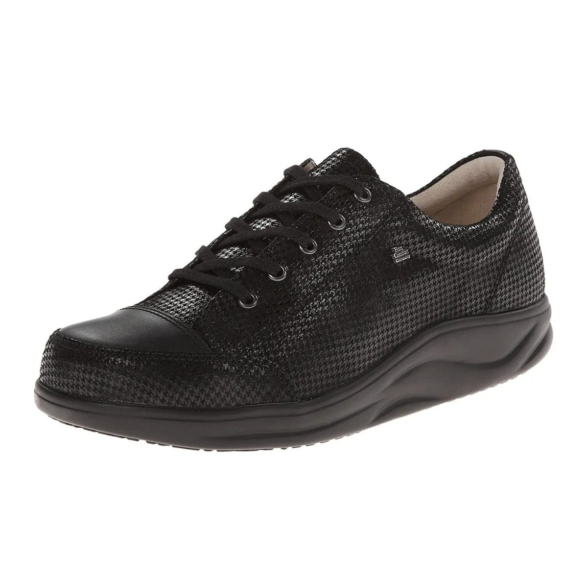 Finn Comfort Women's Ikebukuro Black Print Leather