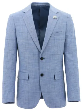 Jasper Blue Checked Sports Jacket