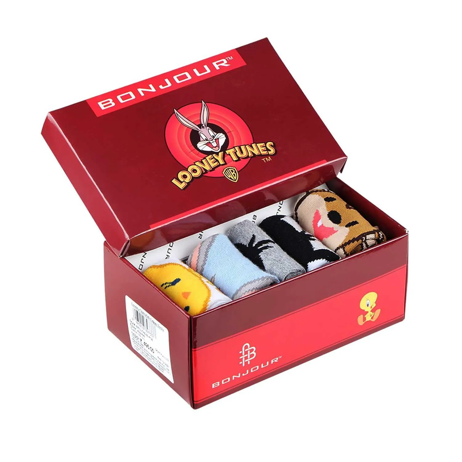 Looney Tunes Newborn Baby Socks - Pack Of 5