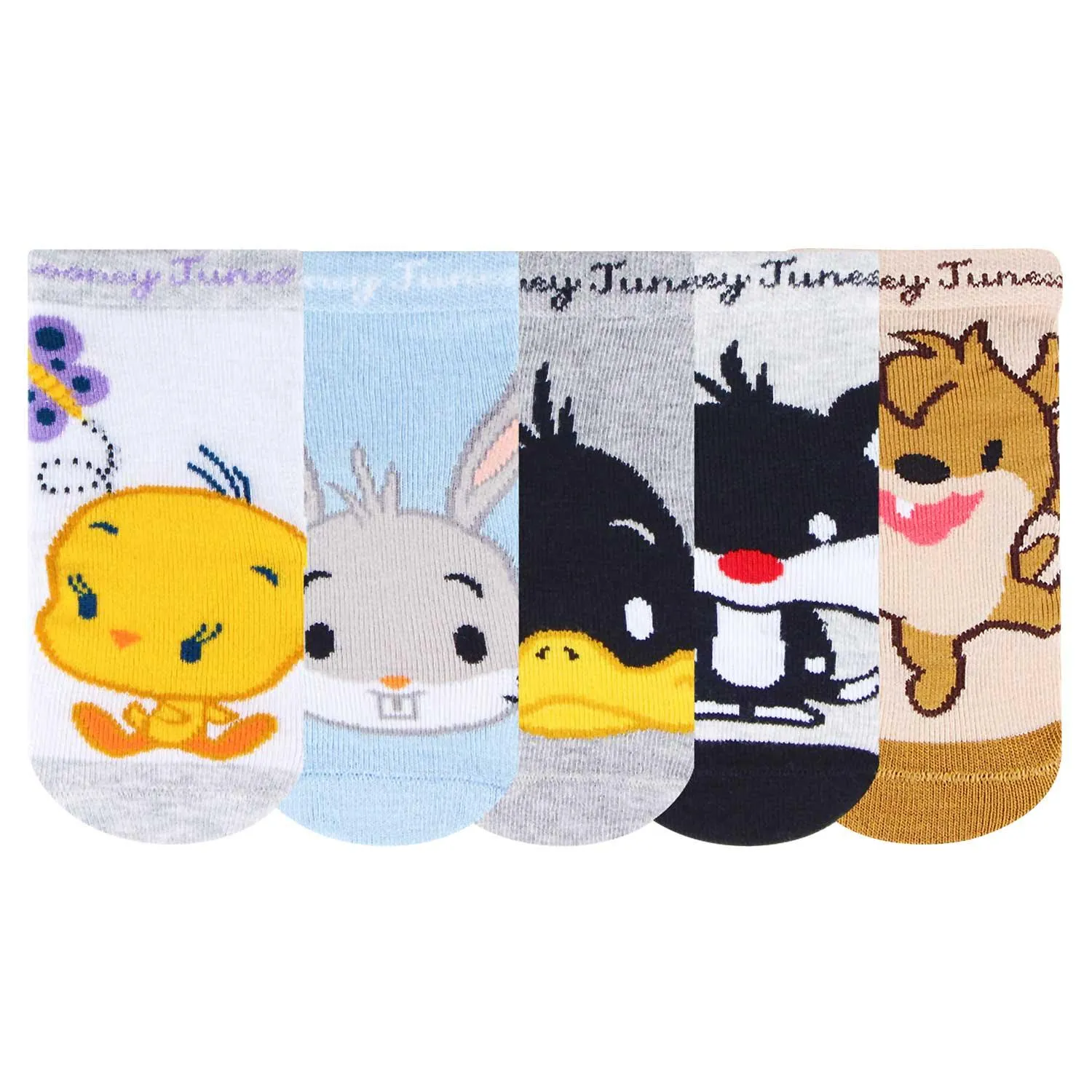 Looney Tunes Newborn Baby Socks - Pack Of 5