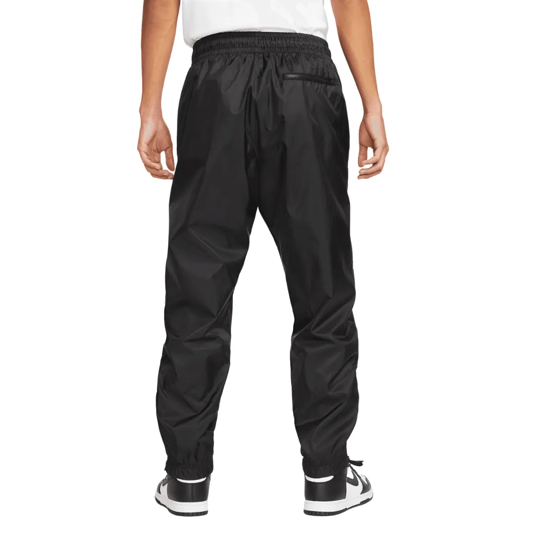 Men's Nike Windrunner Woven Lined Pants - Black/Black/White