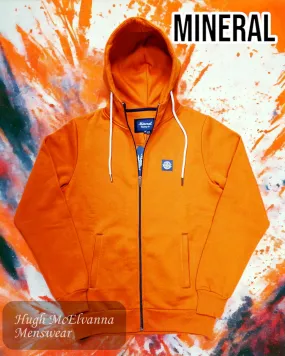 Mineral Orange Full Zip Hoody - CHATHAM