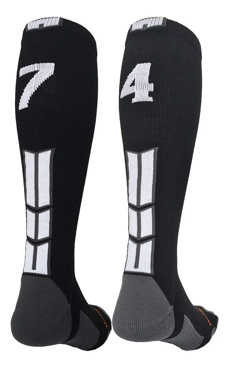 Player Id Jersey Number Socks Over the Calf Length Black White