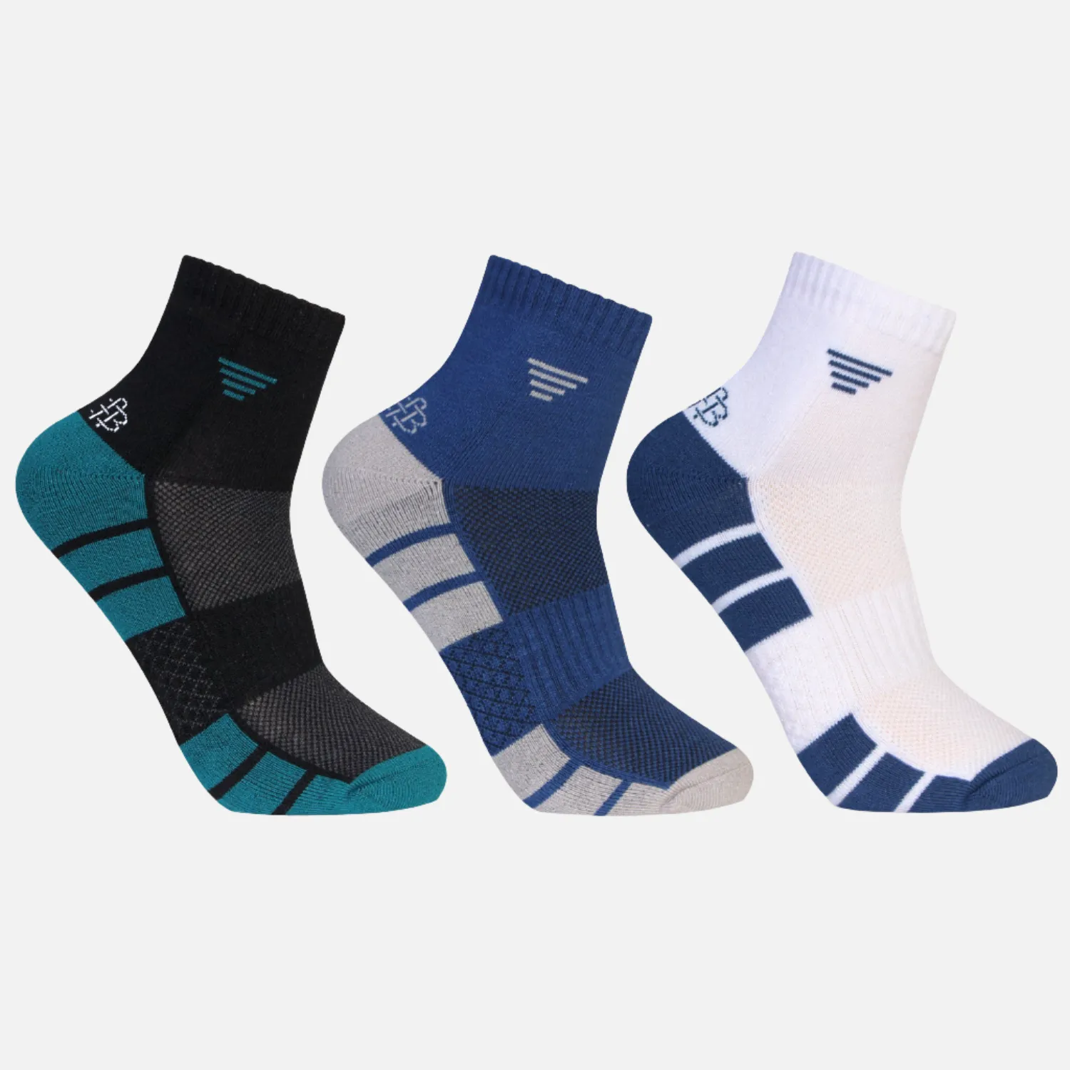 Premium Bamboo Ankle Socks - Pack of 3