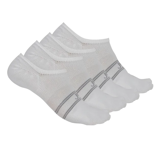 Split Toe Everyday Plus Lightweight Invisible Footies Socks - 4 Pack