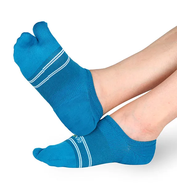 Split Toe Everyday Plus Lightweight Invisible Footies Socks - 4 Pack