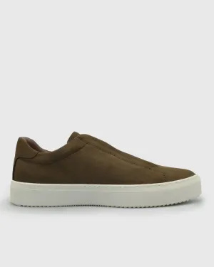 VINCENT & FRANKS S24VF-BRACESLIP BROWN NUBUCK SNEAKER