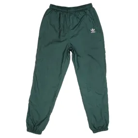 VINTAGE ADIDAS PINE GREEN NYLON TRACK PANTS 1990S SIZE LARGE