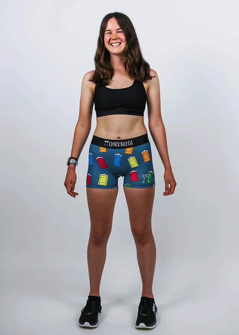 Women's Porta Potty 3" Compression Shorts