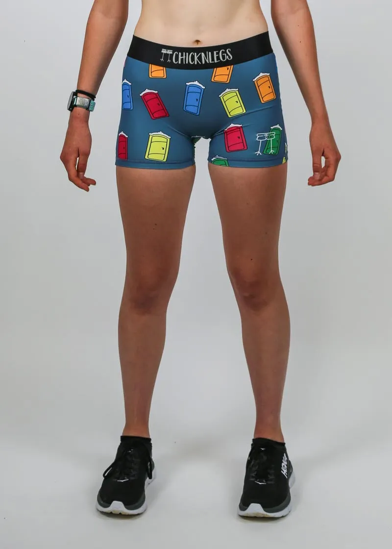 Women's Porta Potty 3" Compression Shorts