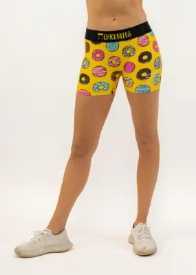 Women's Salty Donuts 3" Compression Shorts