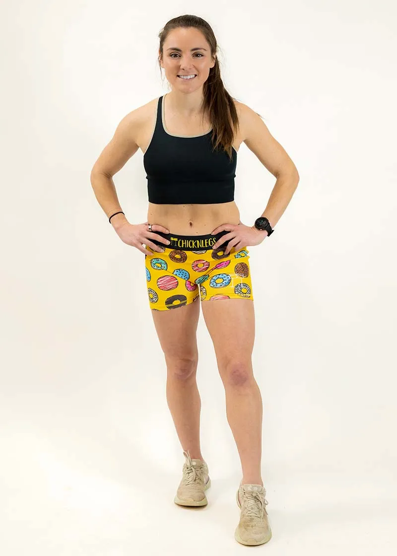 Women's Salty Donuts 3" Compression Shorts