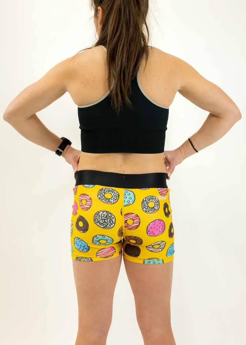 Women's Salty Donuts 3" Compression Shorts